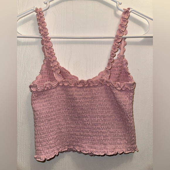 Hollister Ripped Ruffle Crop Tanktop - Picture 2 of 3